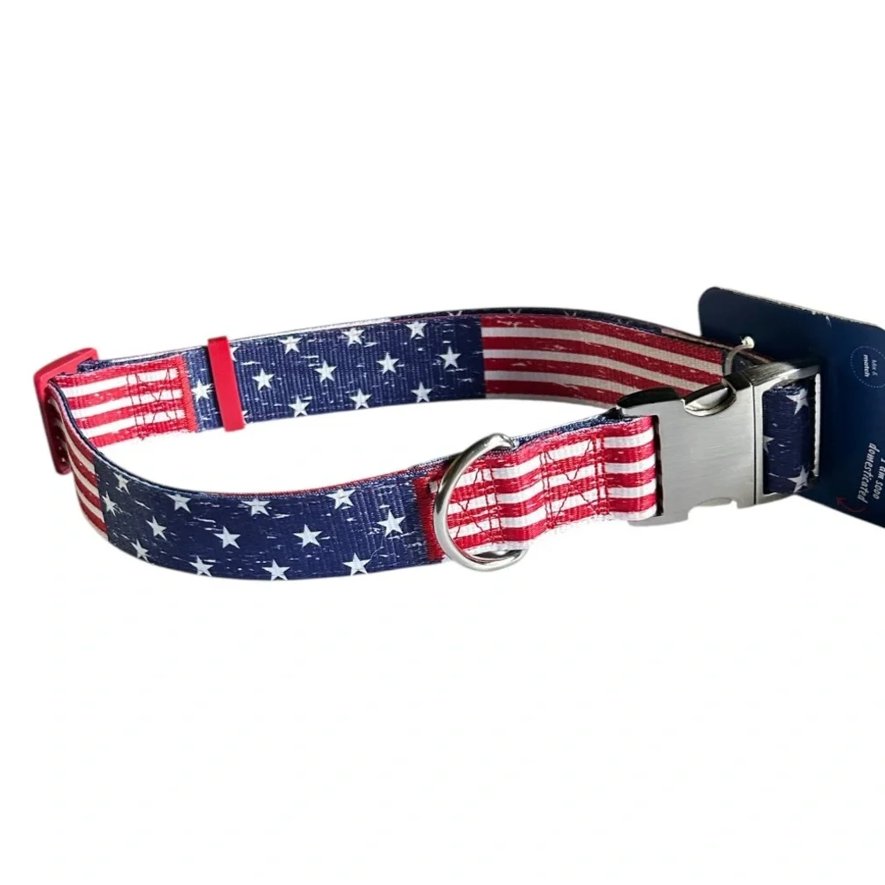 NWT American Flag Dog Collar XXL/XXXL